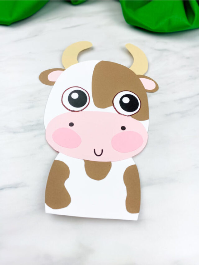 Easy Cow Craft For Kids [FREE Template] Story