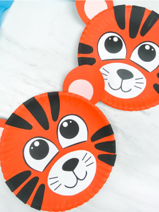 Paper Plate Tiger Craft Story