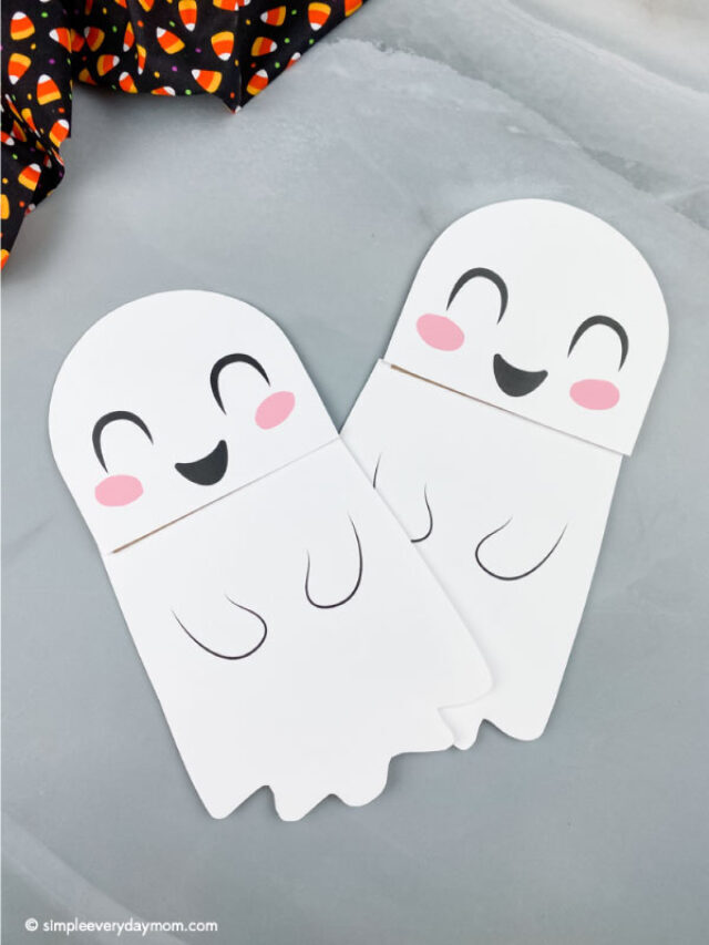 Paper Bag Ghost Craft [FREE Template] Story