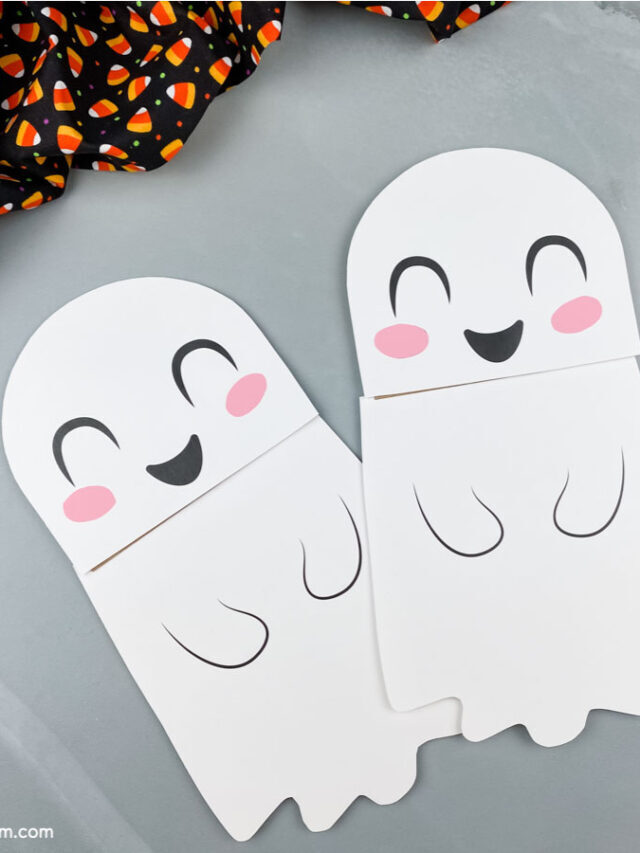 Paper Bag Ghost Craft [FREE Template] Story