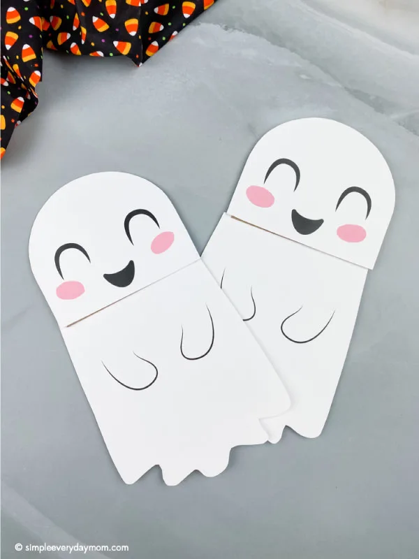 two paper bag ghost crafts