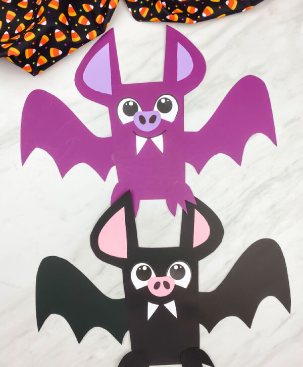 collage of bat craft images with the words