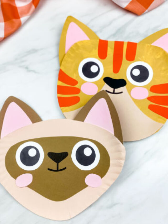 Paper Plate Cat Craft Story