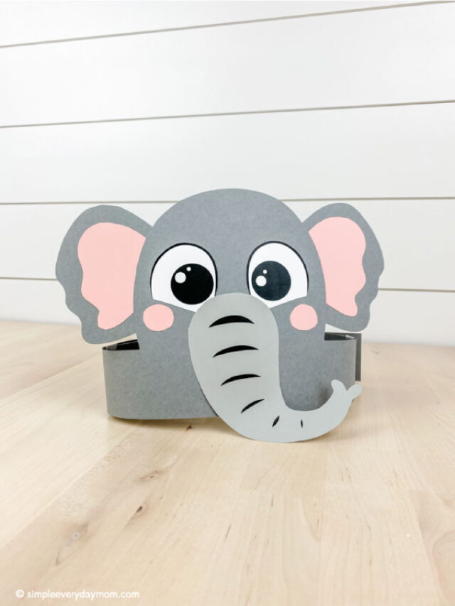 Elephant Headband Craft [Free Template] Story