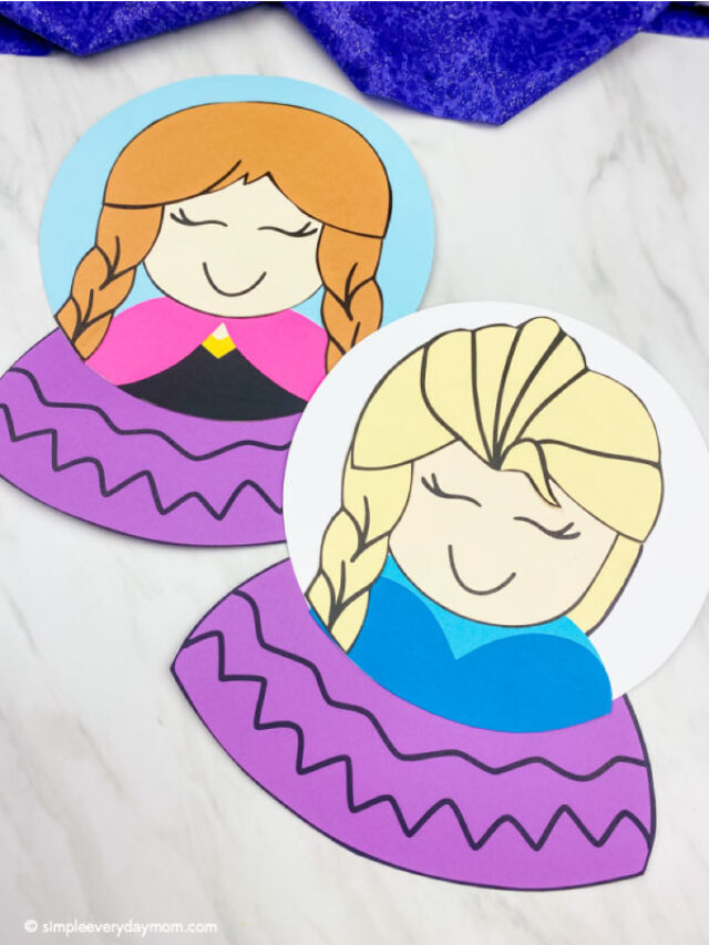 Snowglobe Frozen Craft [Free Template] Story