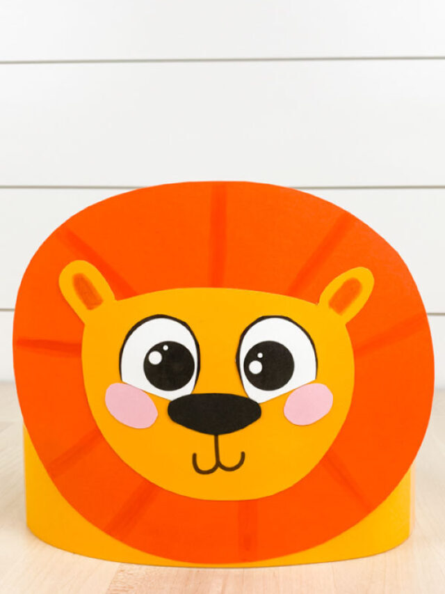 Lion Headband Craft For Kids [Free Template] Story