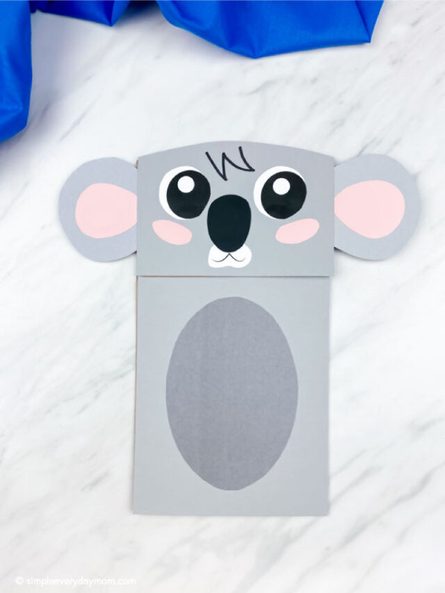 Paper Bag Koala Craft For Kids [Free Template] Story