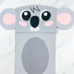 Koala paper bag puppet craft