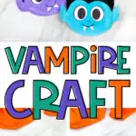 collage of vampire paper plate images with the words vampire craft in the middle