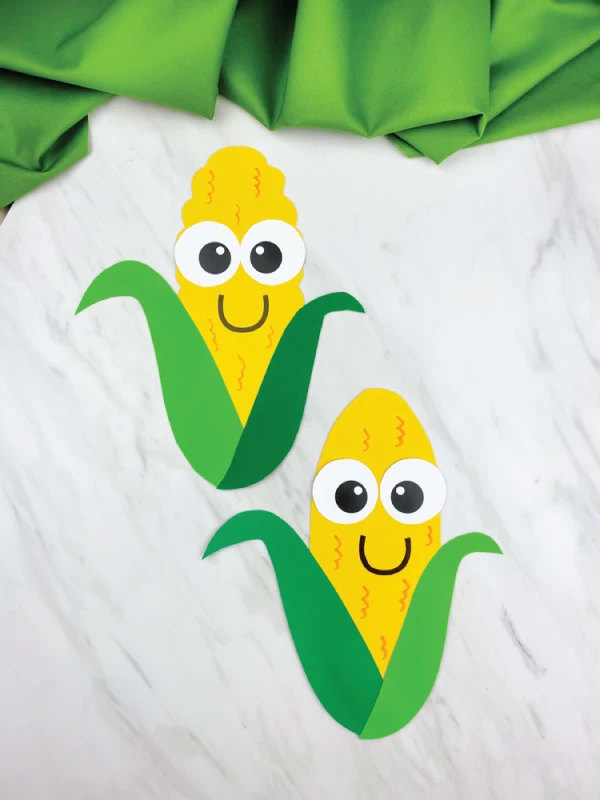 2 corn crafts for kids