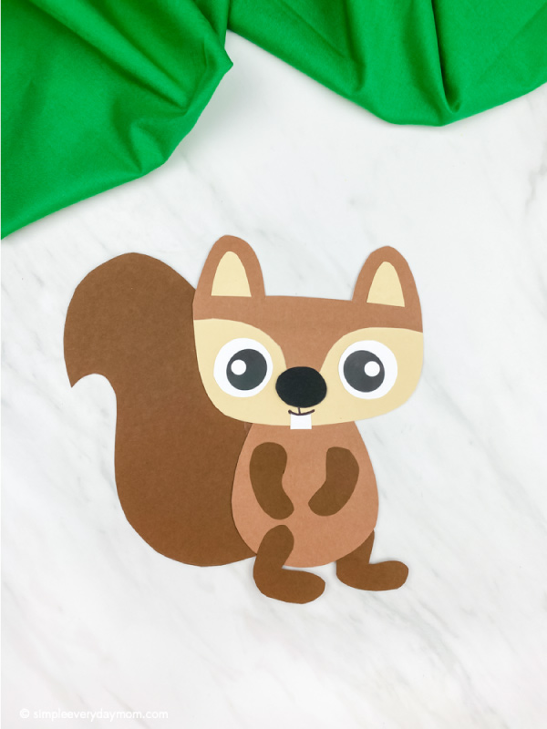 brown squirrel craft for kids