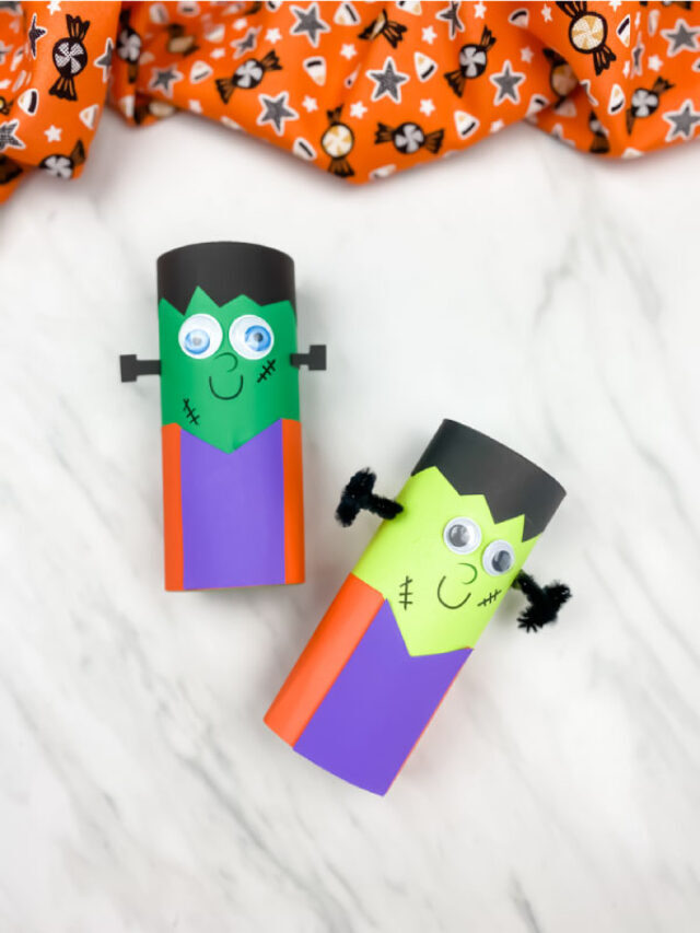 Toilet Paper Roll Frankenstein Craft [Free Template] Story