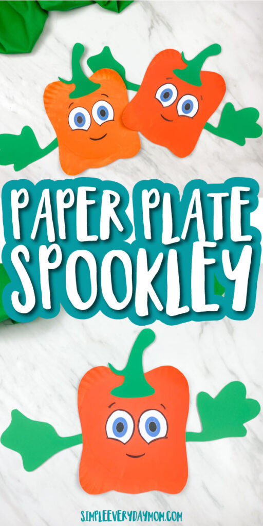 Collage of paper plate spookley crafts with the words Paper plate spookley in the middle 