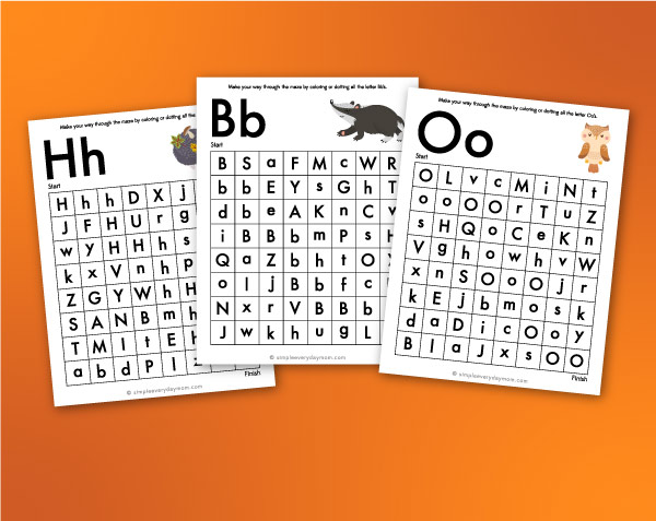 alphabet preschool printables