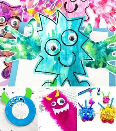 collage of monster craft images