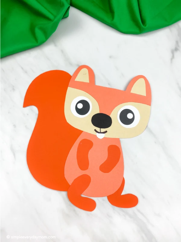 Squirrel Craft For Kids [Free Template]