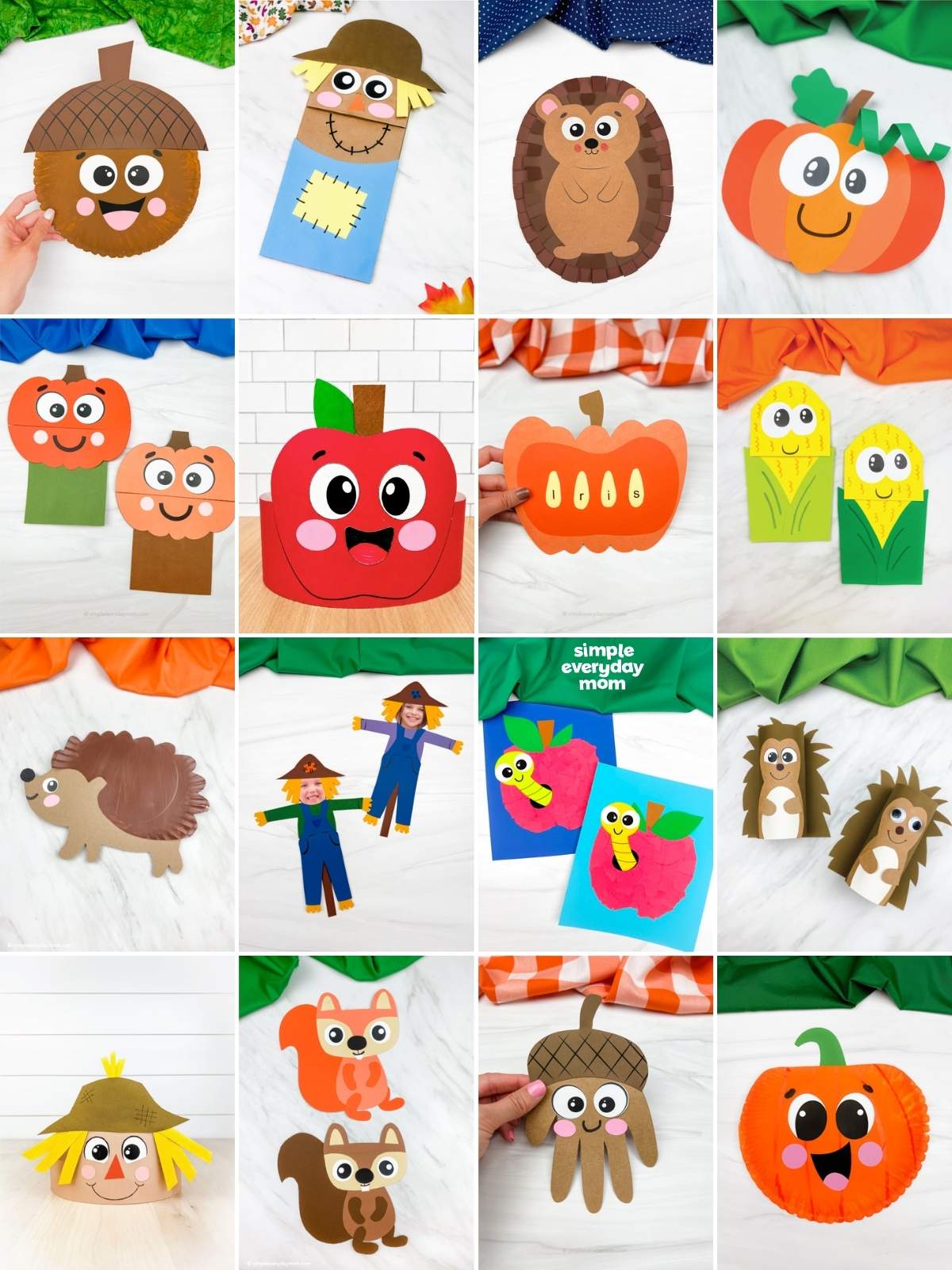 100+ Easy Fall Crafts For Kids With Free Templates