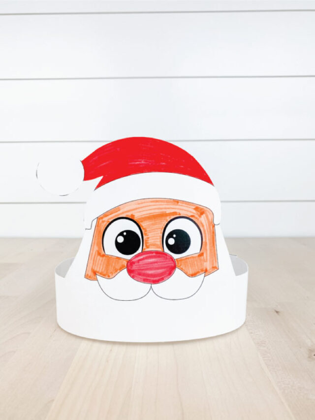 Easy Santa Headband Craft [With FREE Template] Story