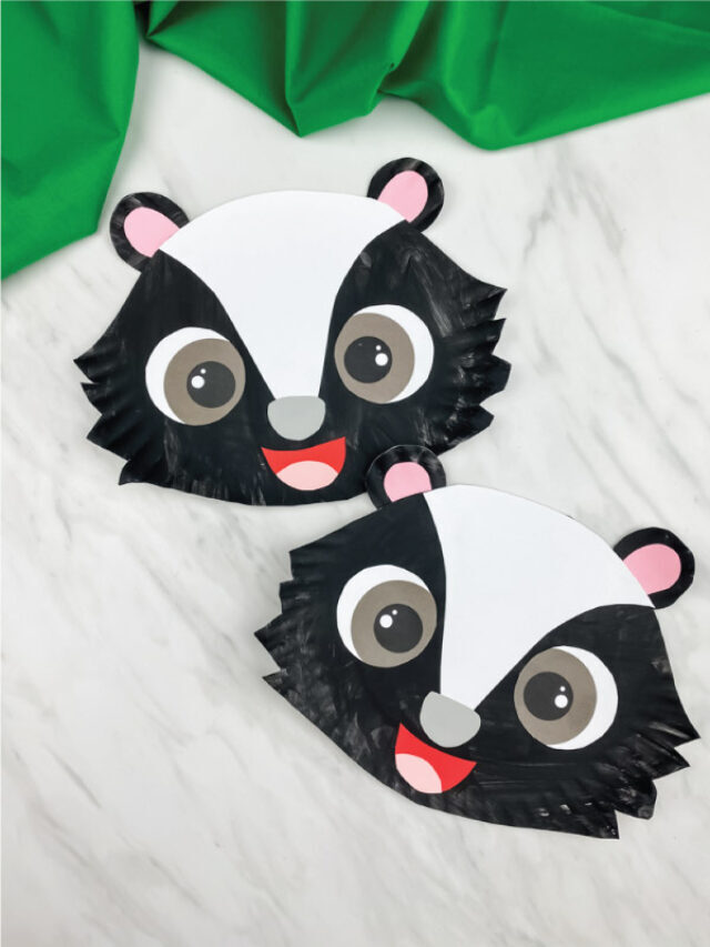 Paper Plate Skunk Craft [With Free Template] Story