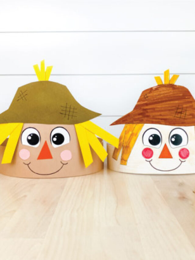 Scarecrow Headband Craft For Kids [Free Template] Story