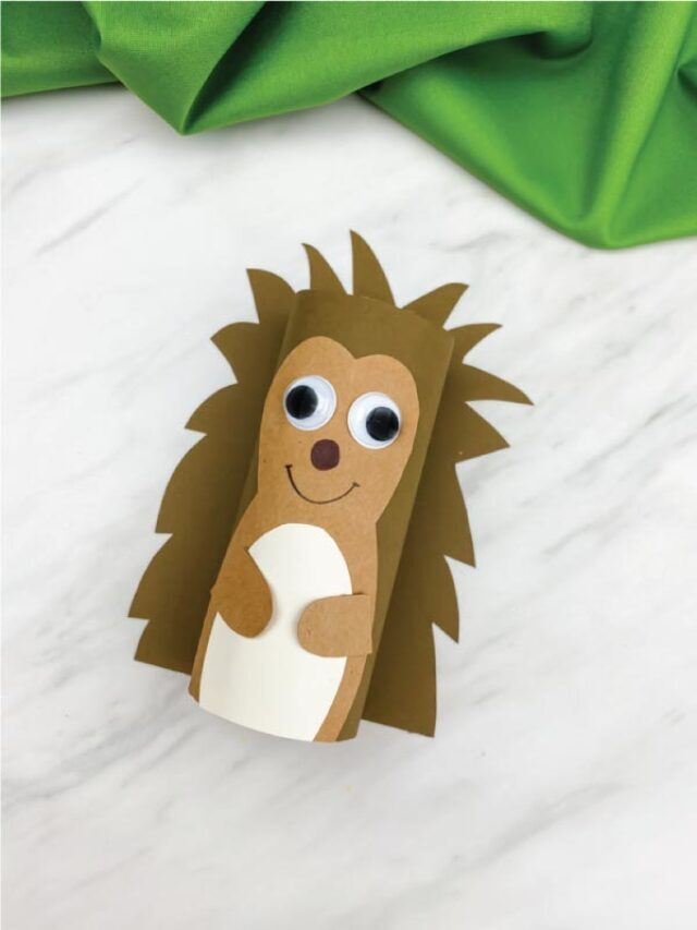 Hedgehog Toilet Paper Roll Craft [FREE Template] Story