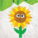 paper plate sunflower craft