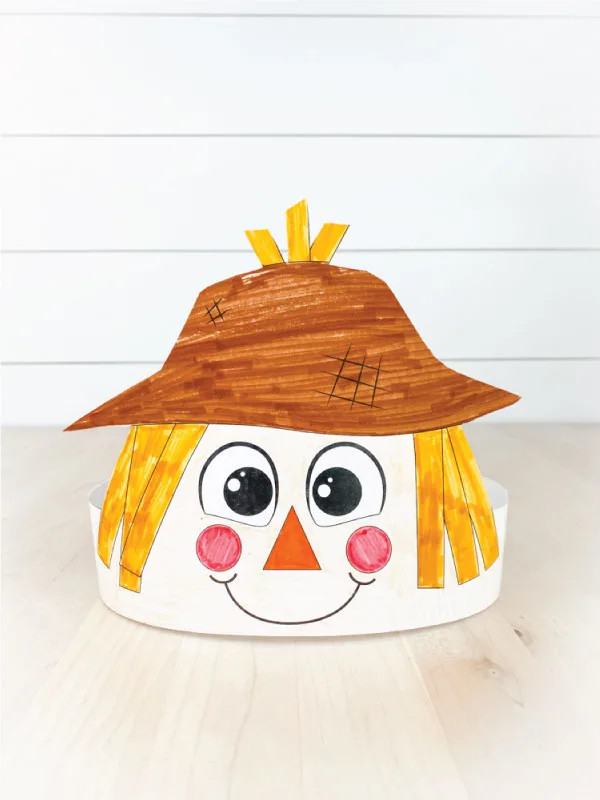 color in scarecrow headband template