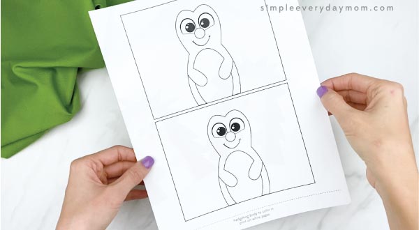 hands holding toilet paper roll hedgehog craft template
