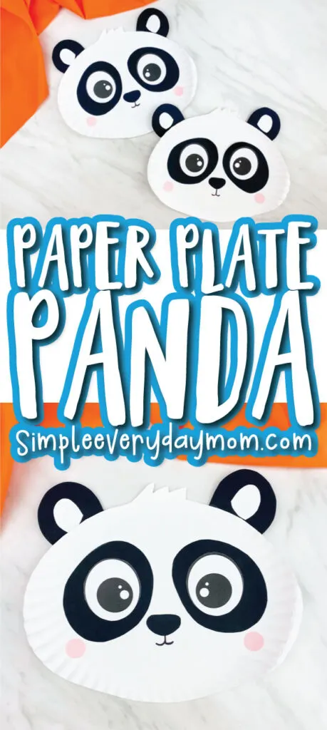 paper plate panda craft image collage with the words paper plate panda in the middle