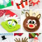 collage of christmas craft images