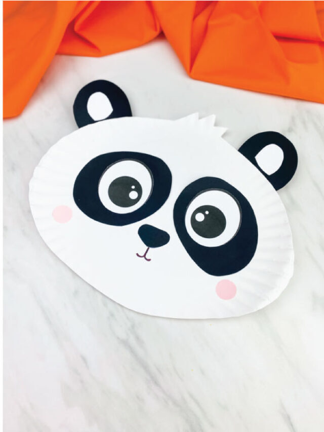 Paper Plate Panda Craft For Kids [Free Template] Story