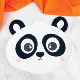 Paper Plate Panda Craft For Kids [Free Template]