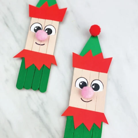 2 elf popsicle stick crafts