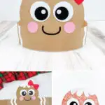 gingerbread headband craft image collage