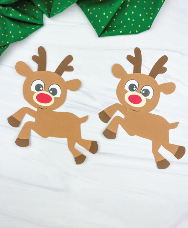 two paper rudolph crafts