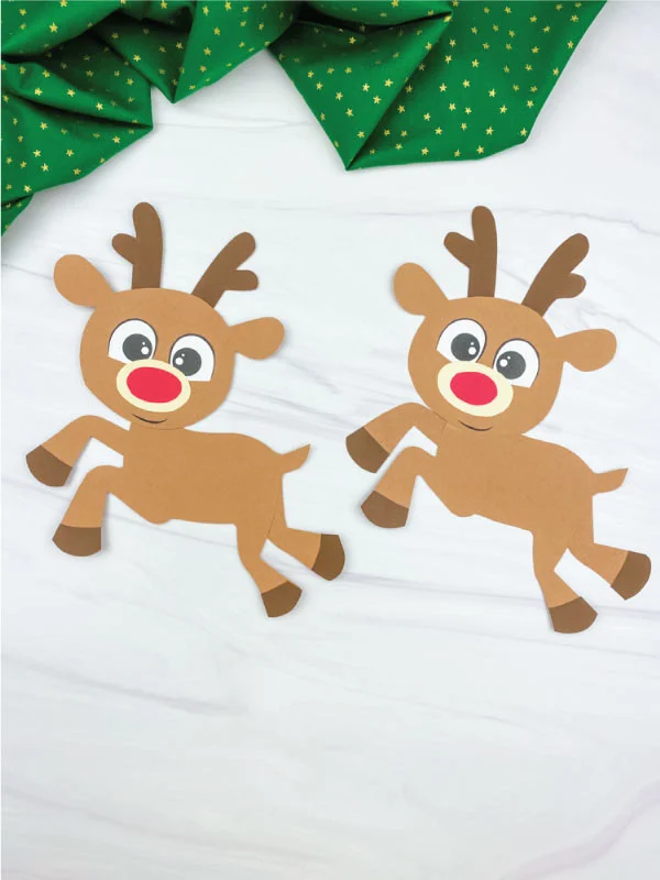 two paper rudolph crafts