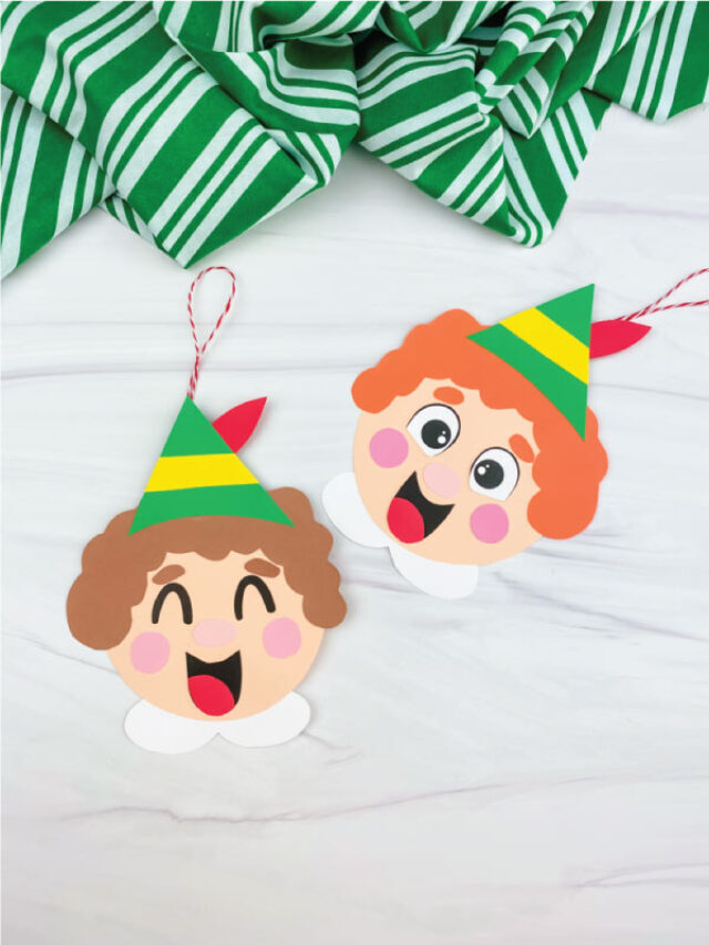 Buddy The Elf Ornament Craft [Free Template] Story
