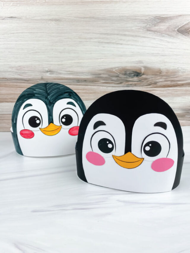 Penguin Headband Craft With Free Template Story