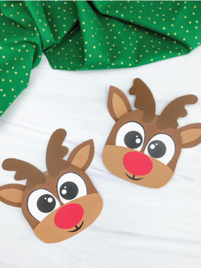 two reindeer Christmas cards
