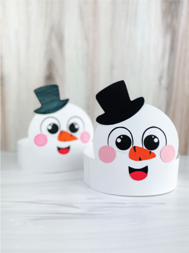 Snowman Headband Craft For Kids [Free Template] Story