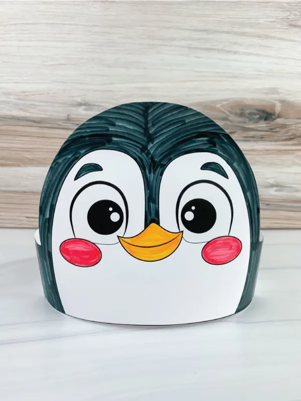 color in penguin headband craft