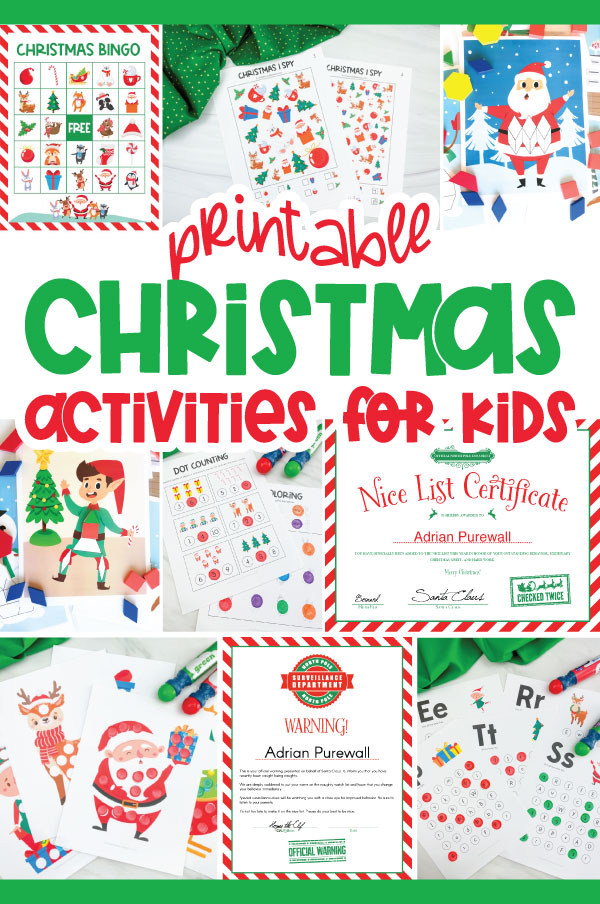 printable christmas activities for kids