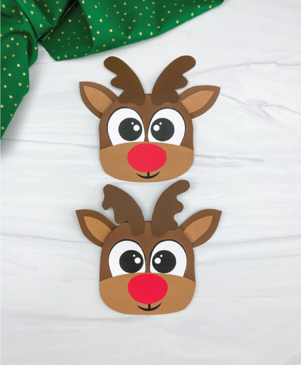 two reindeer Christmas cards