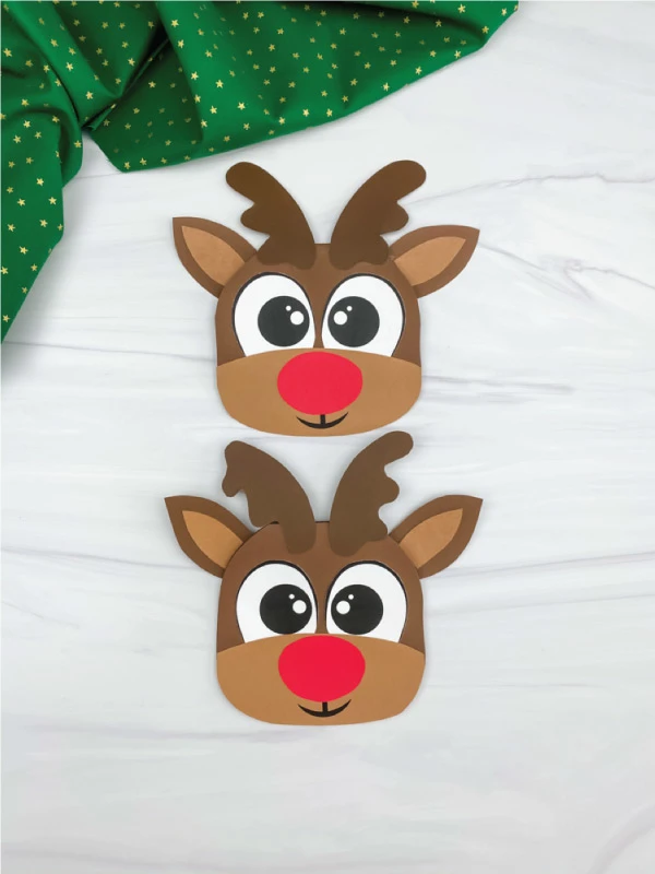two reindeer Christmas cards