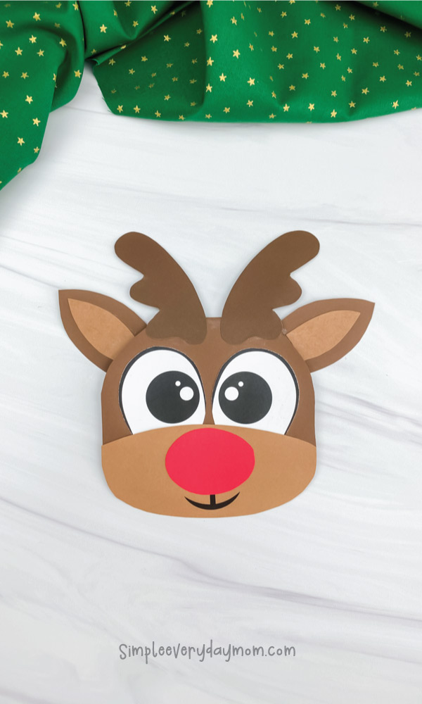 Christmas Reindeer Card With Free Template