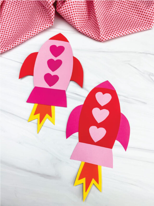 Rocket Valentine Craft For Kids [Free Template] Story