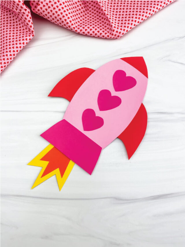 Rocket Valentine Craft For Kids [Free Template] Story