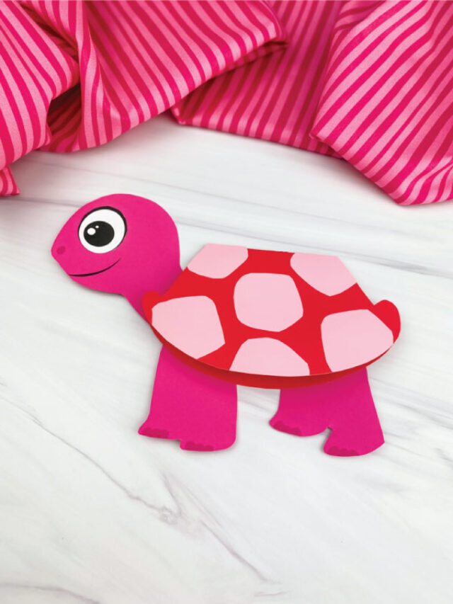 Turtle Valentine Card Craft For Kids [Free Template] Story