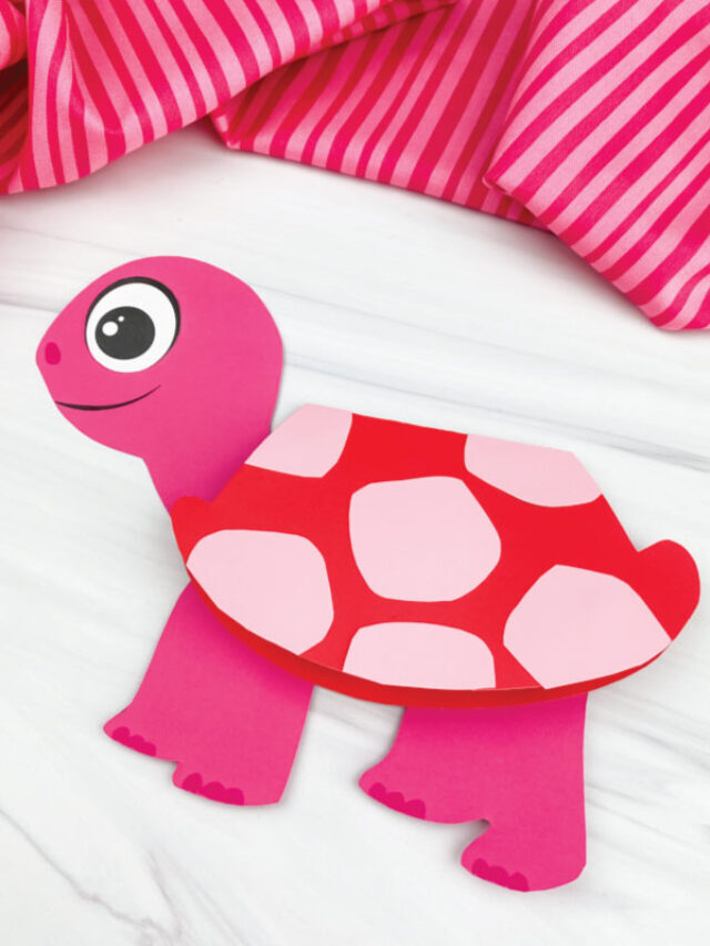 Turtle Valentine Card Craft For Kids [Free Template] Story