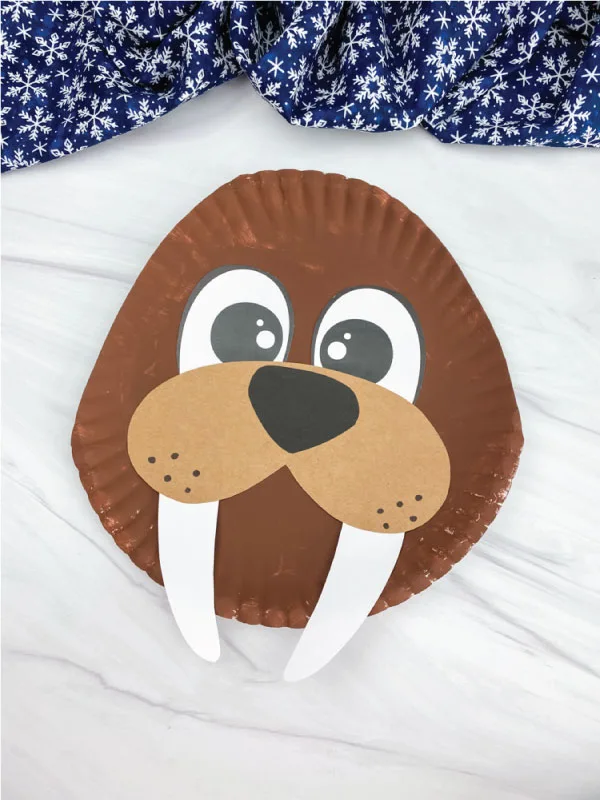 paper plate walrus craft